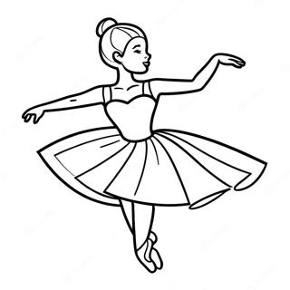 Grasiele Ballerina Wat Dans Inkleurblad 11165-548