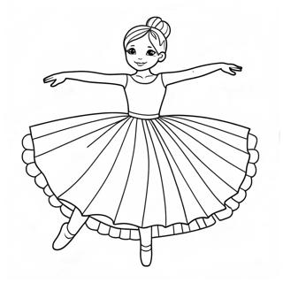 Elegante Ballerina In N Tutu Inkleurblad 11166 1255