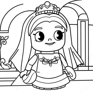 Elegante Lego Prinses Inkleurblad 111731-48022