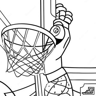 76ers Slam Dunk Inkleurblad 111810-48096