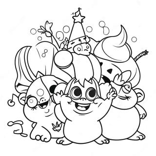 Kleurvolle Viva Trolls Partytjie Inkleurblad 111912-48176