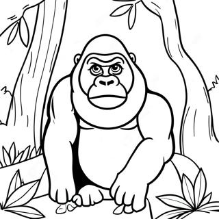 Ivan Die Gorilla In N Jungle Inkleurblad 111986-48222