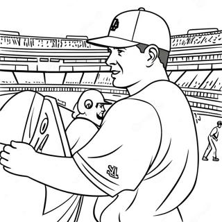 Dodgers Spelers In Aksie Inkleurblad 112168-48367