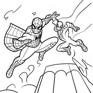 Spiderman Teen Mysterio Inkleurblad 112448-48593