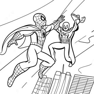 Spiderman Teen Mysterio Inkleurblad 112448-48596