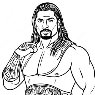 Roman Reigns Wwe Inkleurblad 112470-48599