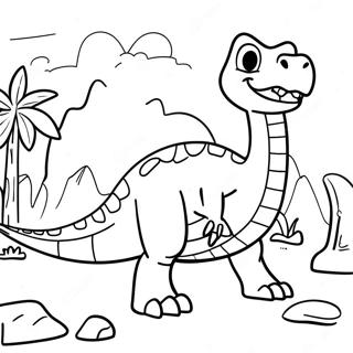 Dino Avontuur Kamp Cretaceous Inkleurblad 112574-48684