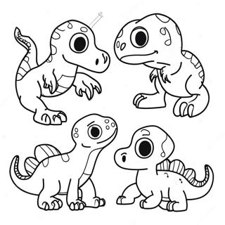 Kamp Cretaceous Karakters Inkleurblad 112575-48685