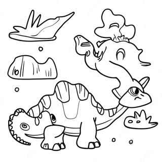 Kamp Cretaceous Karakters Inkleurblad 112575-48686