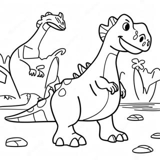 Kamp Cretaceous Dino Vriende Inkleurblad 112577-48695