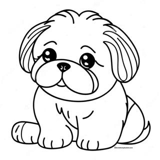 Shih Tzu Inkleurblad 112700-48778