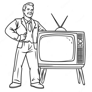 Tv Man Inkleurblad 112752-48818