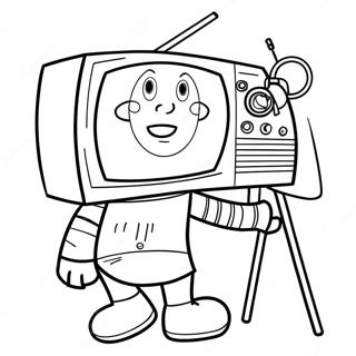 Tv Man Inkleurblad 112752-48819