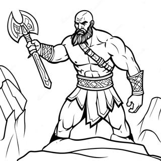 God Of War Inkleurbladsye