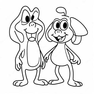 Ren En Stimpy Inkleurblad 112830-48998