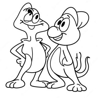 Ren En Stimpy Inkleurblad 112830-48999