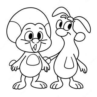 Ren En Stimpy Inkleurblad 112830-49000