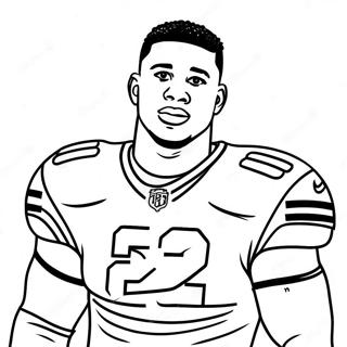 Saquon Barkley Inkleurbladsye