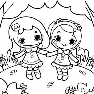 Lalaloopsy Vriende In N Tuin Inkleurblad 112962 48991