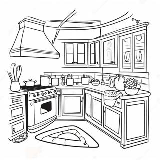 Gemoedelike Plaashuis Kombuis Inkleurblad 113066 49191