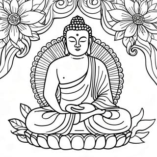 Meditatiewe Buddha Inkleurblad 113217-49301