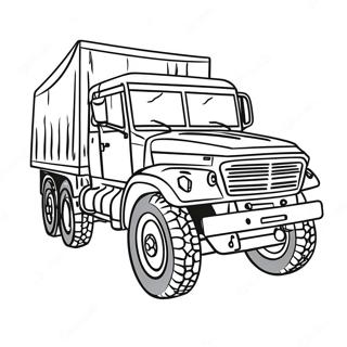 Militere Leer Truck Inkleurblad 113346-49404