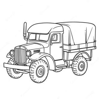 Vintage Leer Truck Inkleurblad 113349-49414