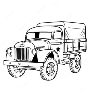 Vintage Leer Truck Inkleurblad 113349-49415