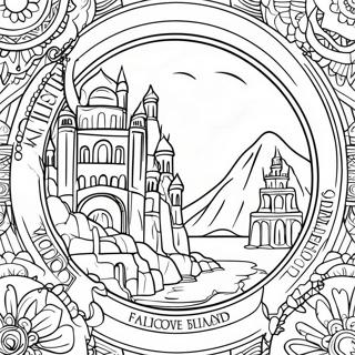 Bewaker Van Die Verloren Stede Logo Inkleurblad 113425-49470