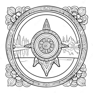 Bewaker Van Die Verloren Stede Logo Inkleurblad 113425-49471