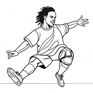 Ronaldinho Voer N Truuk Uit Inkleurblad 113890-49834