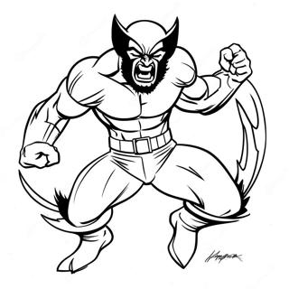 Wolverine Se Vreesaanval Inkleurblad 113990-49902