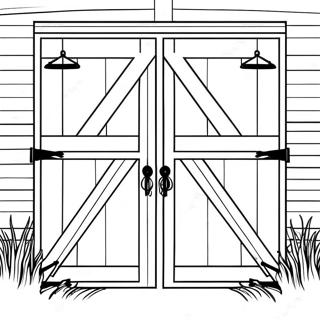 Rustieke Staldeur Inkleurblad 114093-49985