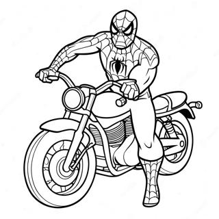 Spiderman In N Superheld Motorfiets Avontuur Inkleurblad 114376 50209