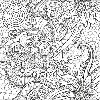 Geometriese Henna Patrone Inkleurblad 114583 50373