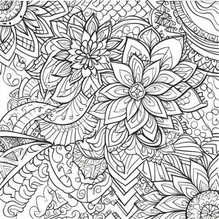 Geometriese Henna Patrone Inkleurblad 114583 50374