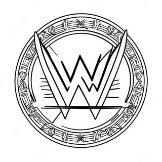 Dinamiese Wwe Logo Inkleurblad 114607-50385