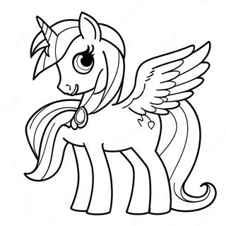 Celestia My Little Pony Inkleurbladsye