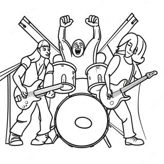 Rotsband Op Verhoog Inkleurblad 114815 50550