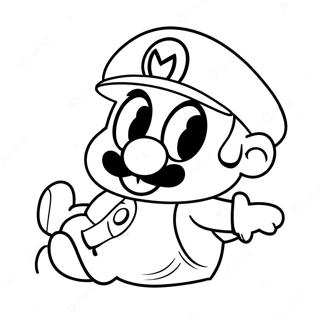 Super Mario Odyssey Cappy Inkleurblad 114864-50580