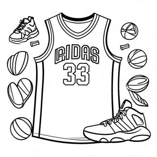 Adidas Basketbal Jersey Inkleurblad 115048-50733