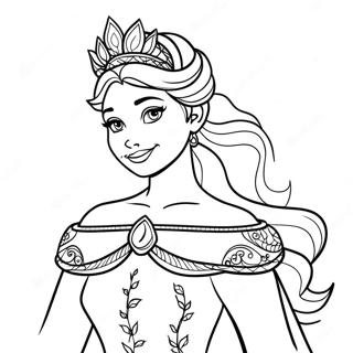 Elsa In Koninklike Rok Inkleurblad 115125 50793