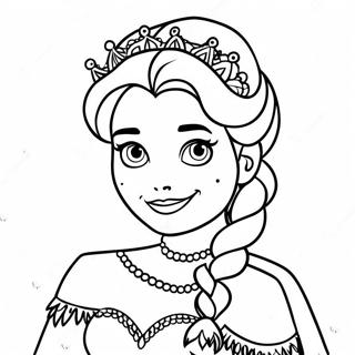 Elsa In Koninklike Rok Inkleurblad 115125 50796