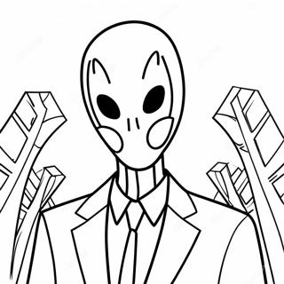 Slenderman Inkleurbladsye