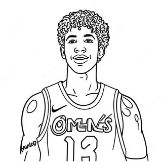 Lamelo Ball Inkleurblad 115920-51397