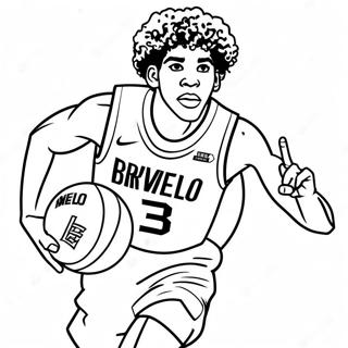 Lamelo Ball Dribbel Inkleurblad 115924 51416