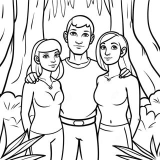 Navi Gesin In Die Woud Inkleurblad 116154 51584