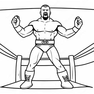 Epiese Wwe Wresler Strijd Inkleurblad 116336-51724