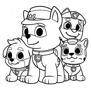 Rocky Paw Patrol Met Vriende Inkleurblad 116389-51765