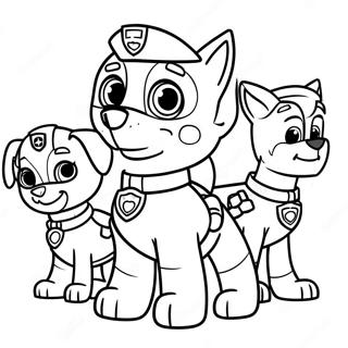 Rocky Paw Patrol Met Vriende Inkleurblad 116389-51767
